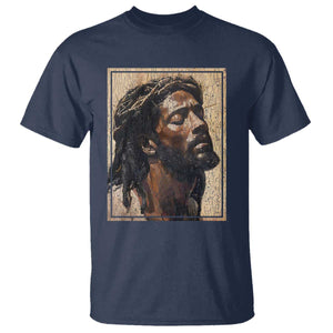 Religious Black Jesus With Crown Of Thorns T Shirt