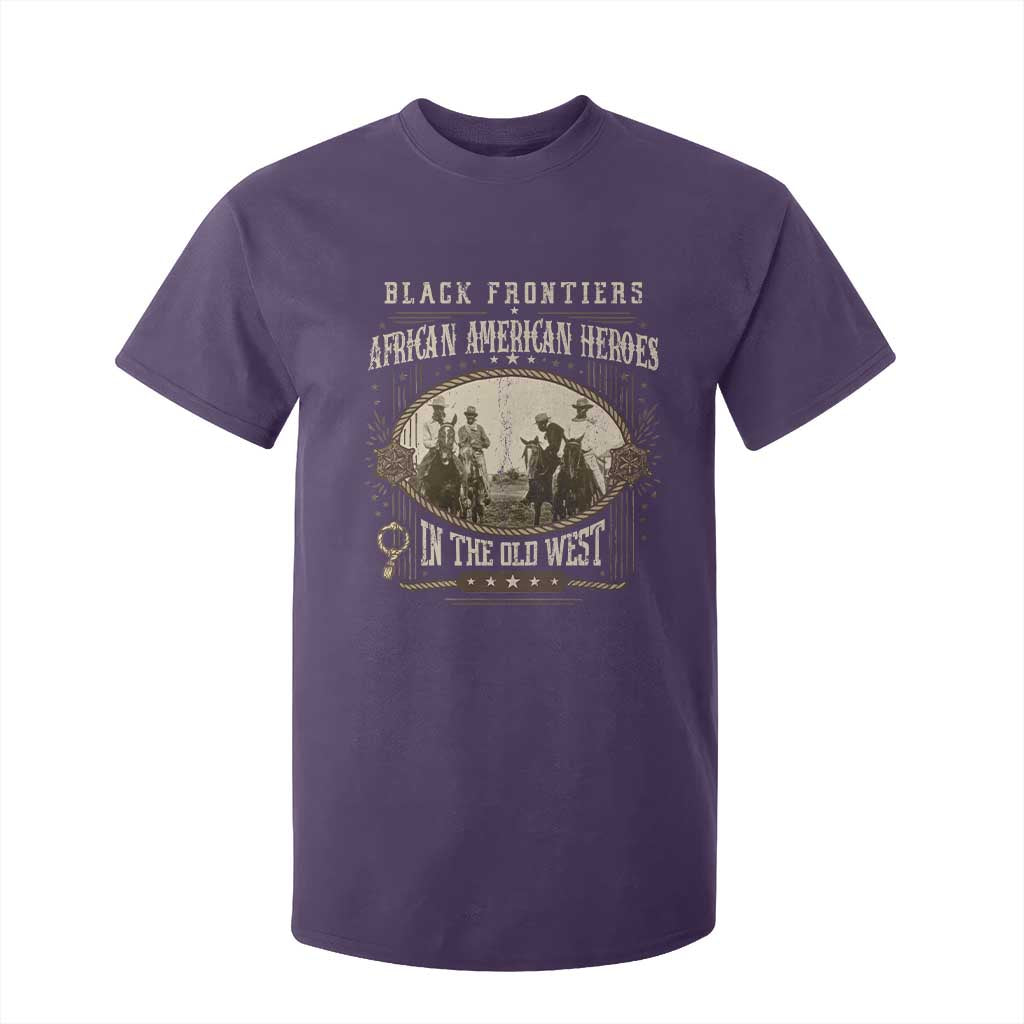 African American Cowboy T Shirt For Kid Black Frontiers African American Heroes In The Old West - African Pride
