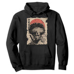 African American Female Samurai Warrior Hoodie Japanese Art Black Onna Bugeisha