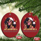 Funny Ain't Nothin' But A Xmas Party Christmas Ornament African American Christmas Black Melanin Santa Girl
