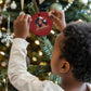 Funny Ain't Nothin' But A Xmas Party Christmas Ornament African American Christmas Black Melanin Santa Girl