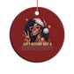 Funny Ain't Nothin' But A Xmas Party Christmas Ornament African American Christmas Black Melanin Santa Girl