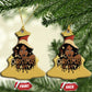 Funny Ain't Nothing But A Xmas Party Christmas Ornament African American Christmas Santa Black Melanin Girl