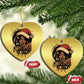 Funny Ain't Nothing But A Xmas Party Christmas Ornament African American Christmas Santa Black Melanin Girl