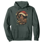 Funny Ain't Nothing But A Christmas Party Hoodie African American Christmas Santa Black Melanin Girl