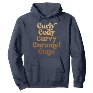 Afro Melanin Black Hair Hoodie Curly Coily Curvy Caramel Cutie