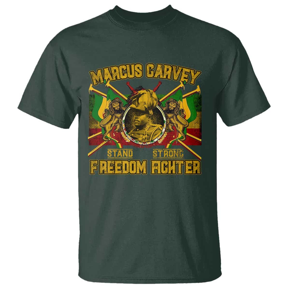 Marcus Garvey T Shirt Stand Strong Freedom Fighter Black History