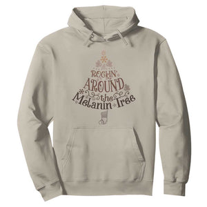 African American Christmas Hoodie Rockin' Around The Melanin Xmas Tree