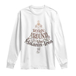 African American Christmas Long Sleeve Shirt Rockin' Around The Melanin Xmas Tree