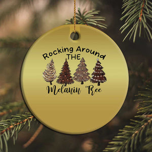 Xmas African American Christmas Ornament Rocking Around The Melanin Tree Xmas Tree