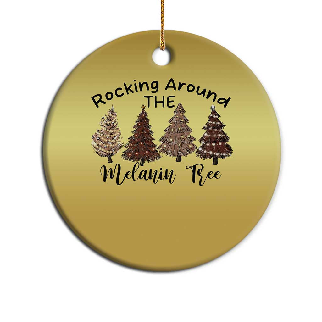 Xmas African American Christmas Ornament Rocking Around The Melanin Tree Xmas Tree
