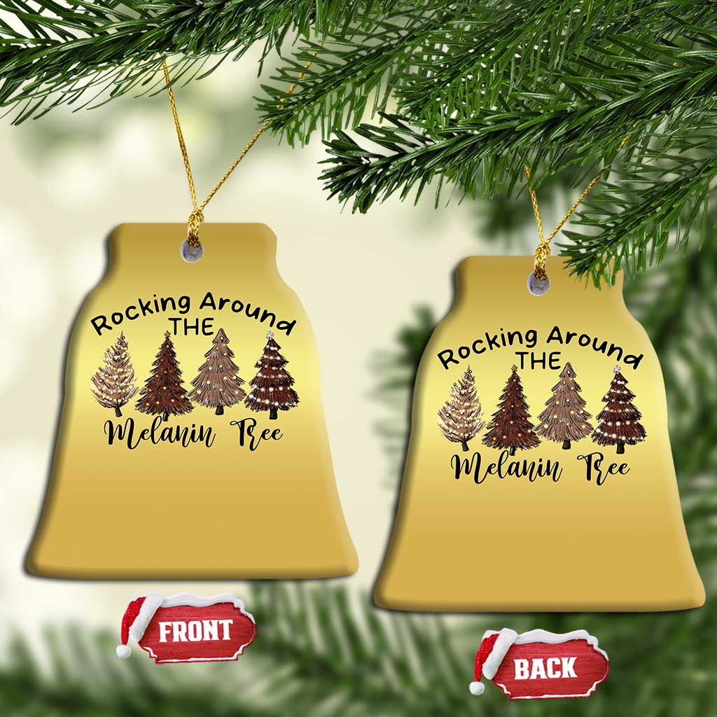 Xmas African American Christmas Ornament Rocking Around The Melanin Tree Xmas Tree