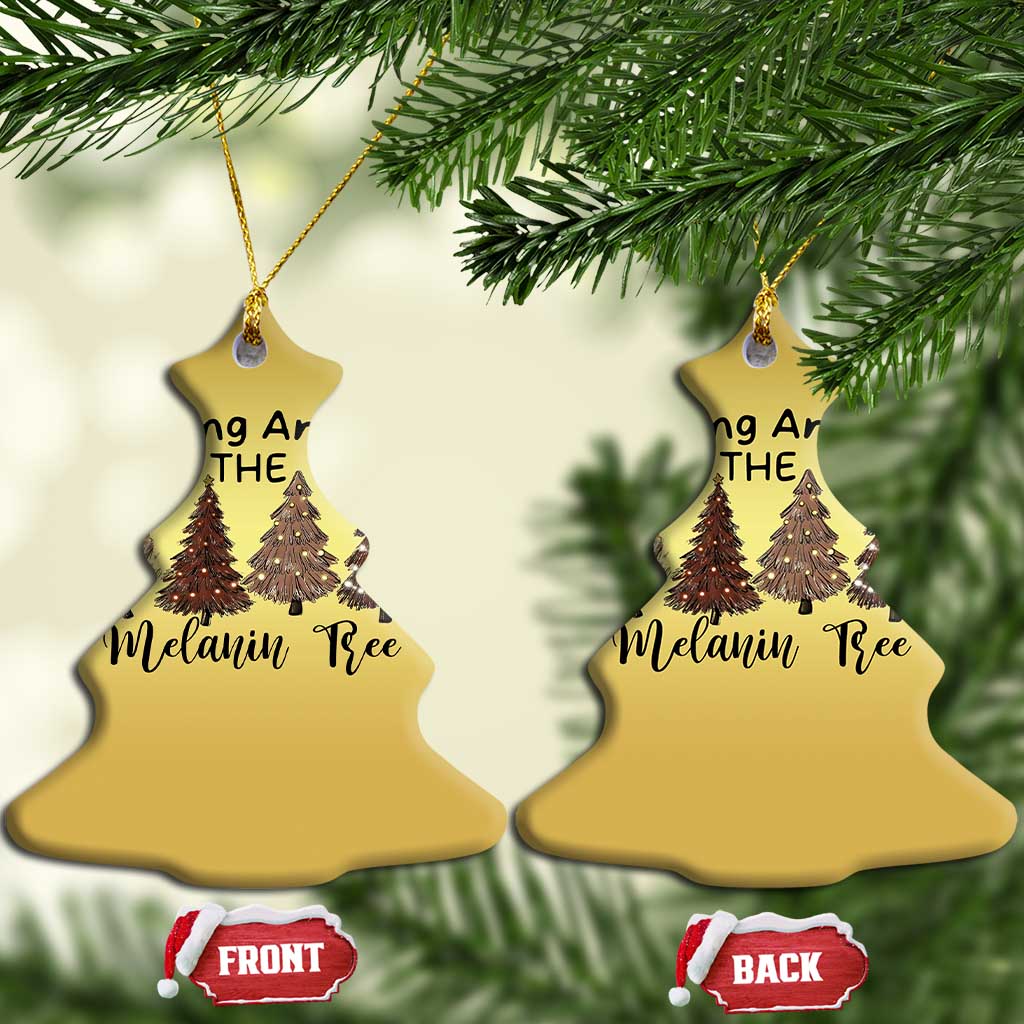 Xmas African American Christmas Ornament Rocking Around The Melanin Tree Xmas Tree
