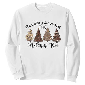 African American Christmas Sweatshirt Rocking Around The Melanin Xmas Tree
