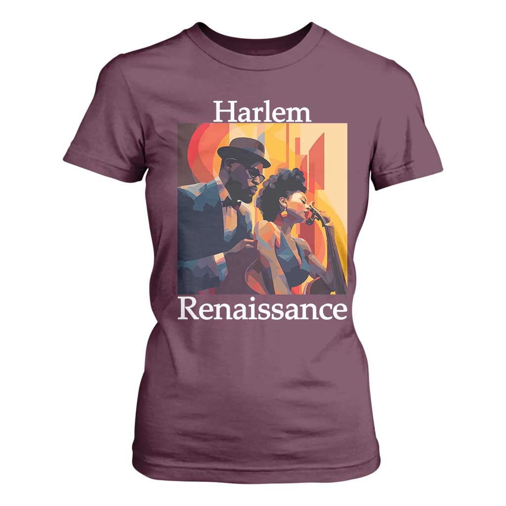 Harlem Renaissance T Shirt For Women Jazz Music 1920s Black History