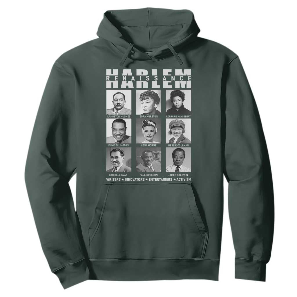 Harlem Renaissance Hoodie Black Writers Innovators Entertainers Activism Black History Month