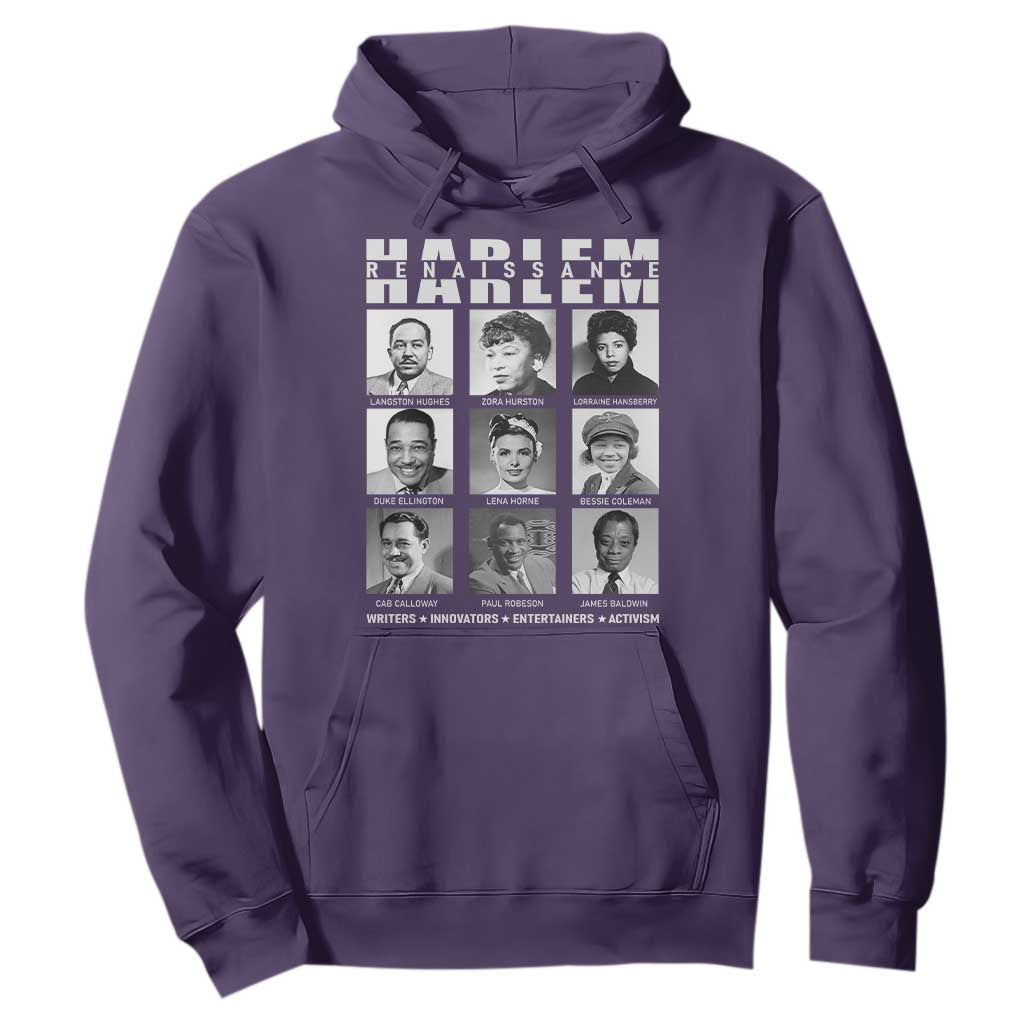 Harlem Renaissance Hoodie Black Writers Innovators Entertainers Activism Black History Month