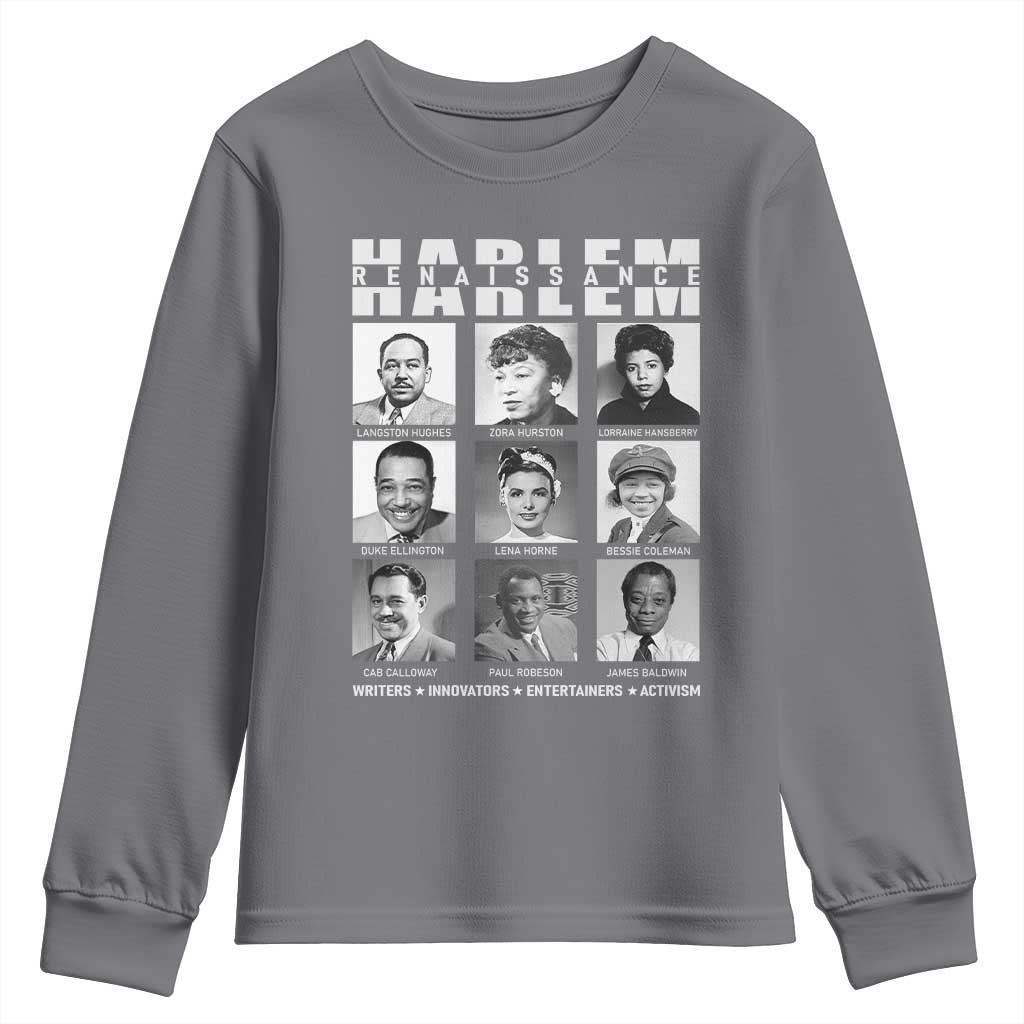 Harlem Renaissance Youth Sweatshirt Black Writers Innovators Entertainers Activism Black History Month