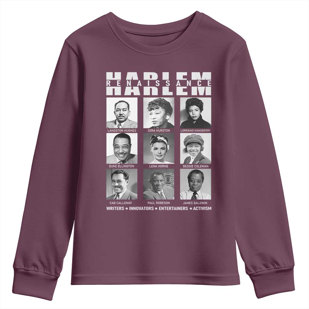 Harlem Renaissance Youth Sweatshirt Black Writers Innovators Entertainers Activism Black History Month