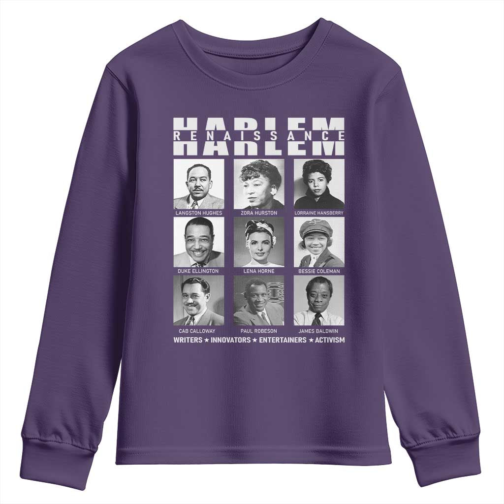 Harlem Renaissance Youth Sweatshirt Black Writers Innovators Entertainers Activism Black History Month
