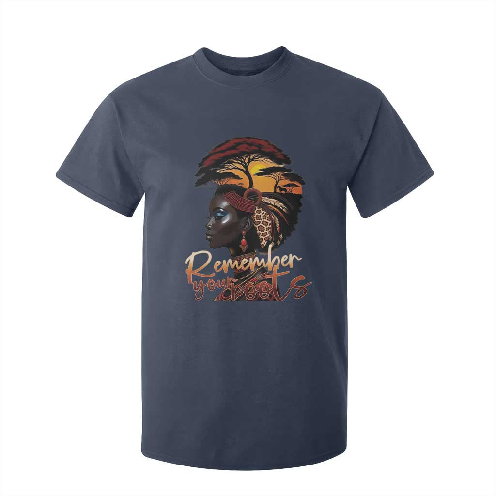 Black History Month T Shirt For Kid Remember Your Roots African Safari Afro Woman