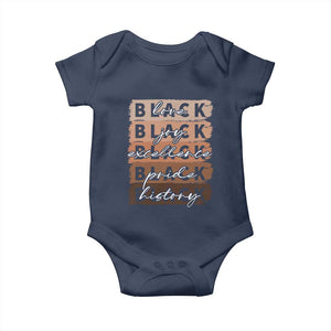 Black Love Joy Excellence Pride History Baby Onesie Proud African American Melanin Brush Stroke Black History