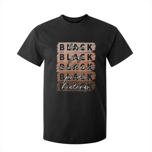 Black Love Joy Excellence Pride History T Shirt For Kid Proud African American Melanin Brush Stroke Black History