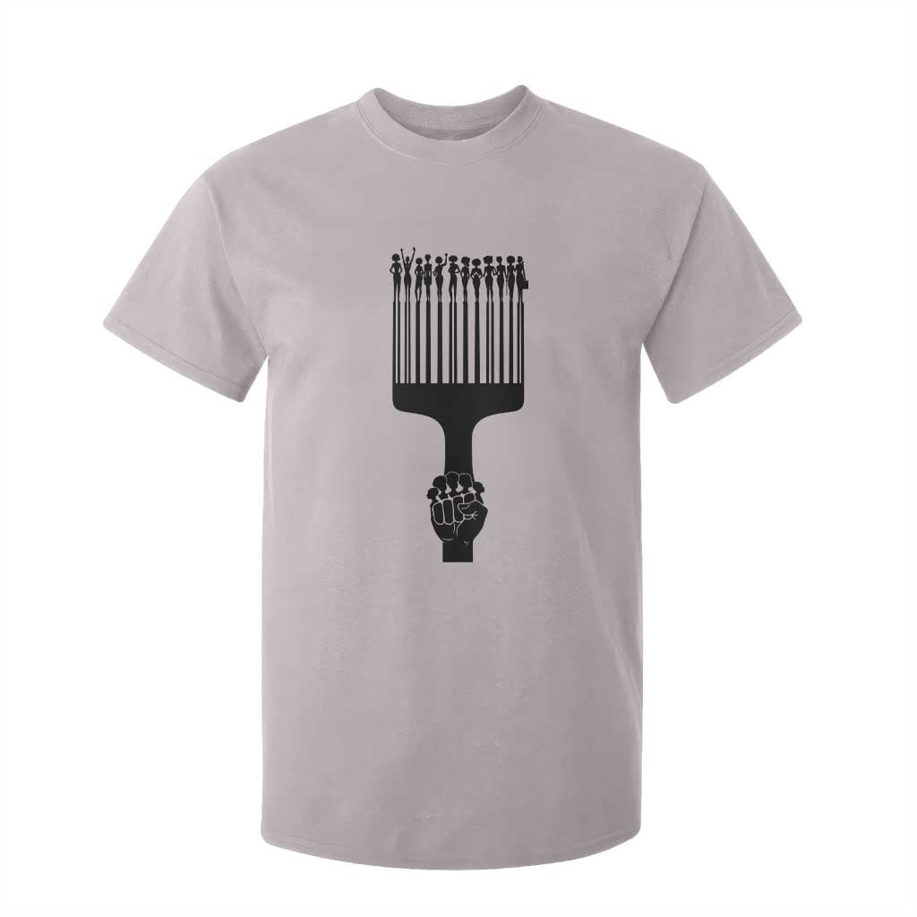 Afro Pick Comb Strong Black Power Fist T Shirt For Kid