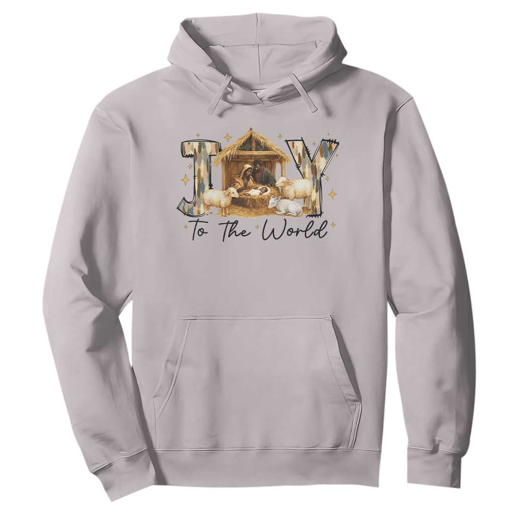 African American Christmas Nativity Scene Hoodie Joy To The World Afro Black Jesus - African Pride