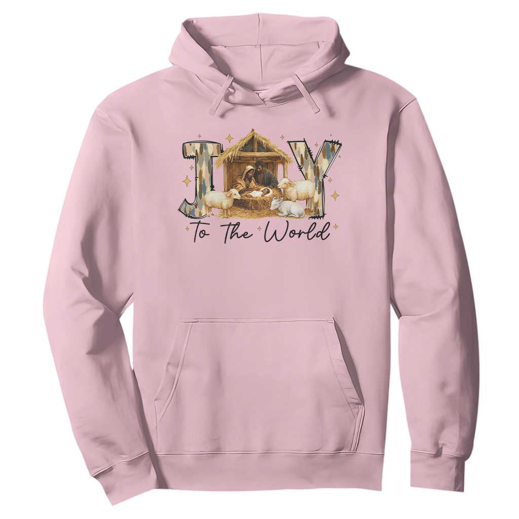 African American Christmas Nativity Scene Hoodie Joy To The World Afro Black Jesus - African Pride
