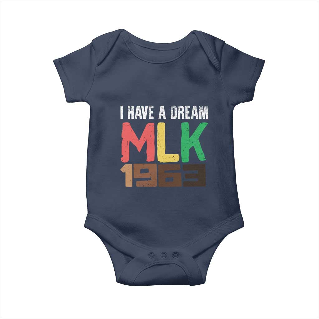 I Have A Dream Martin Luther King Baby Onesie MLK Day 1963 Speech Black History Month