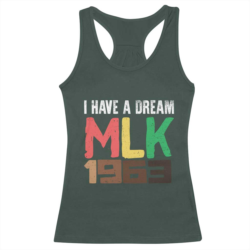 I Have A Dream Martin Luther King Racerback Tank Top MLK Day 1963 Speech Black History Month