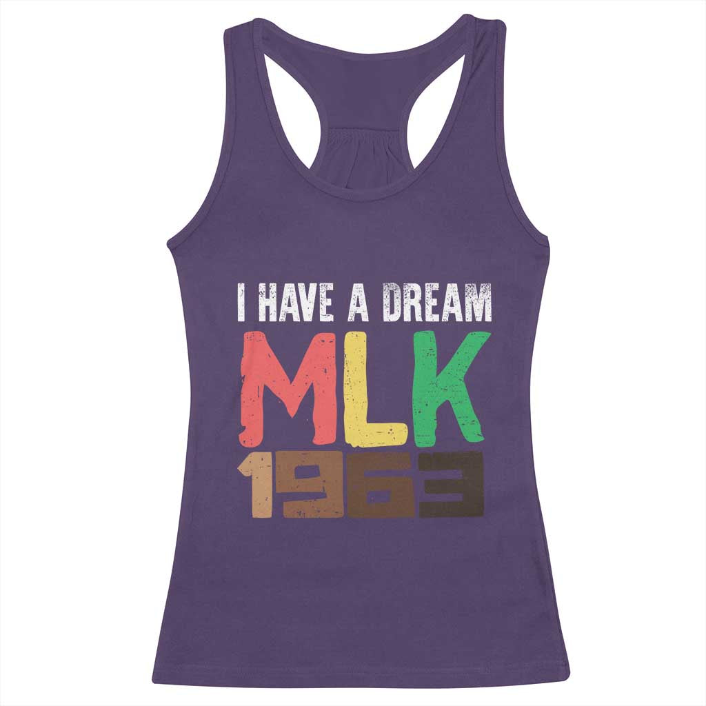 I Have A Dream Martin Luther King Racerback Tank Top MLK Day 1963 Speech Black History Month