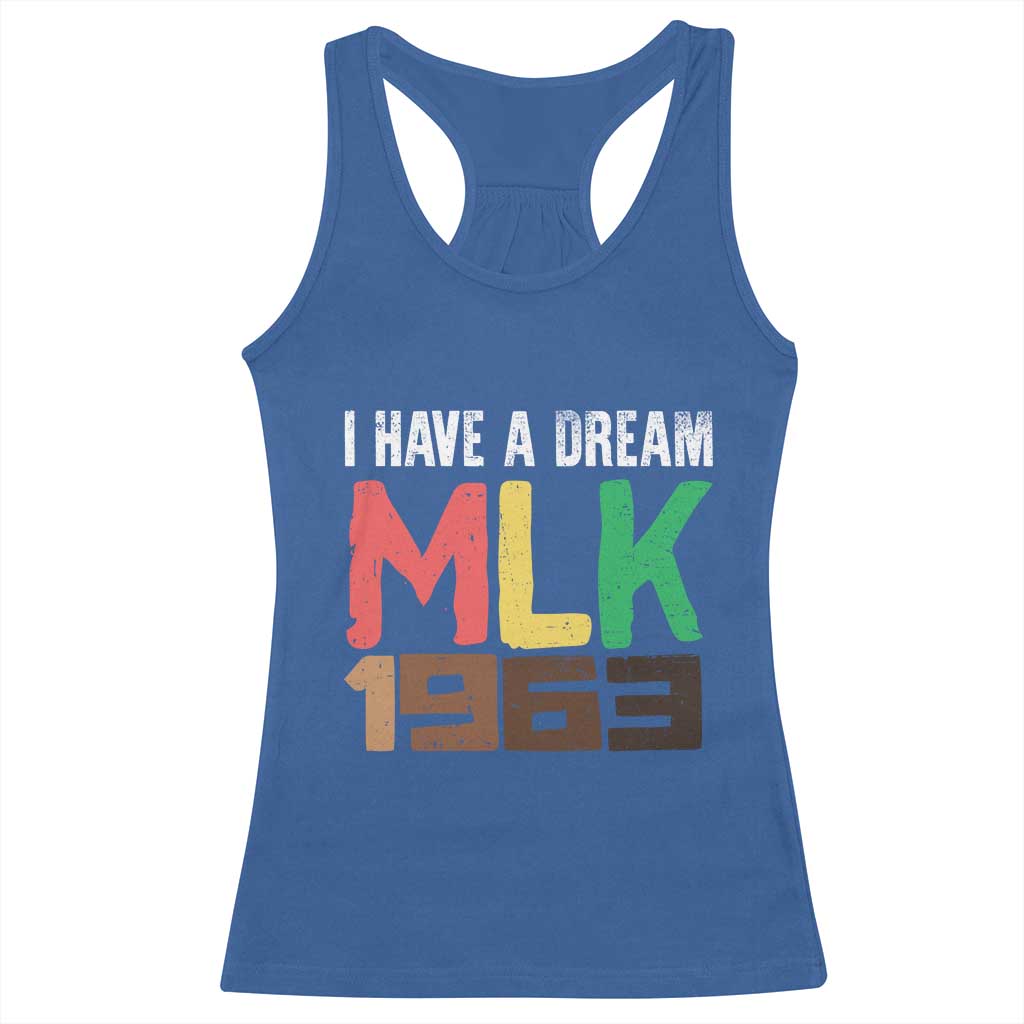I Have A Dream Martin Luther King Racerback Tank Top MLK Day 1963 Speech Black History Month