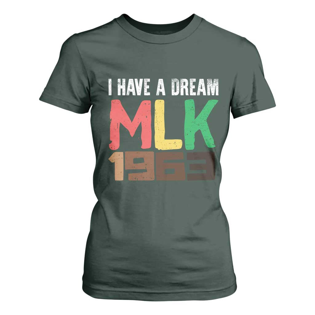 I Have A Dream Martin Luther King T Shirt For Women MLK Day 1963 Speech Black History Month