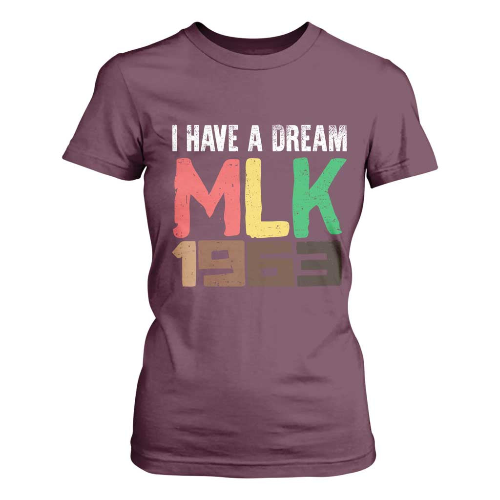 I Have A Dream Martin Luther King T Shirt For Women MLK Day 1963 Speech Black History Month