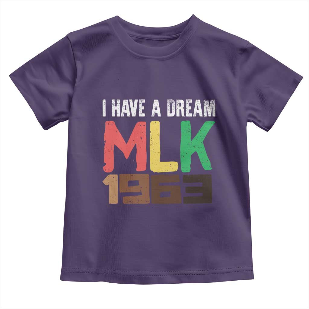 I Have A Dream Martin Luther King Toddler T Shirt MLK Day 1963 Speech Black History Month