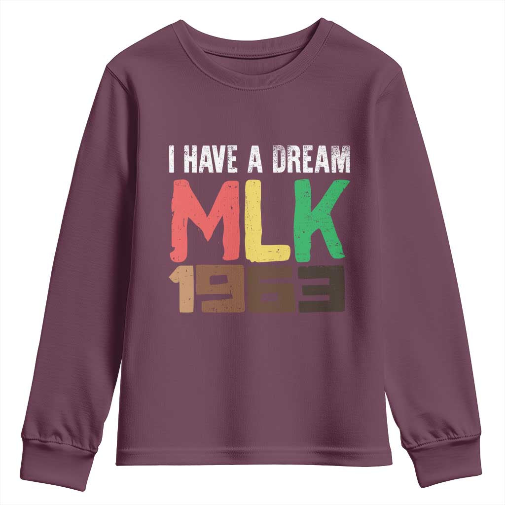 I Have A Dream Martin Luther King Youth Sweatshirt MLK Day 1963 Speech Black History Month
