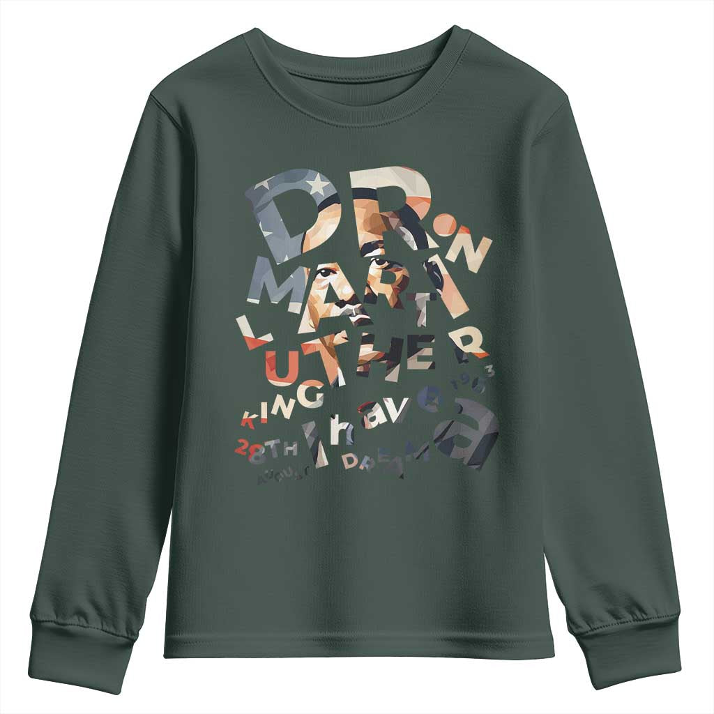 I Have A Dream Martin Luther King Jr Youth Sweatshirt MLK Day 1963 Black History Leader