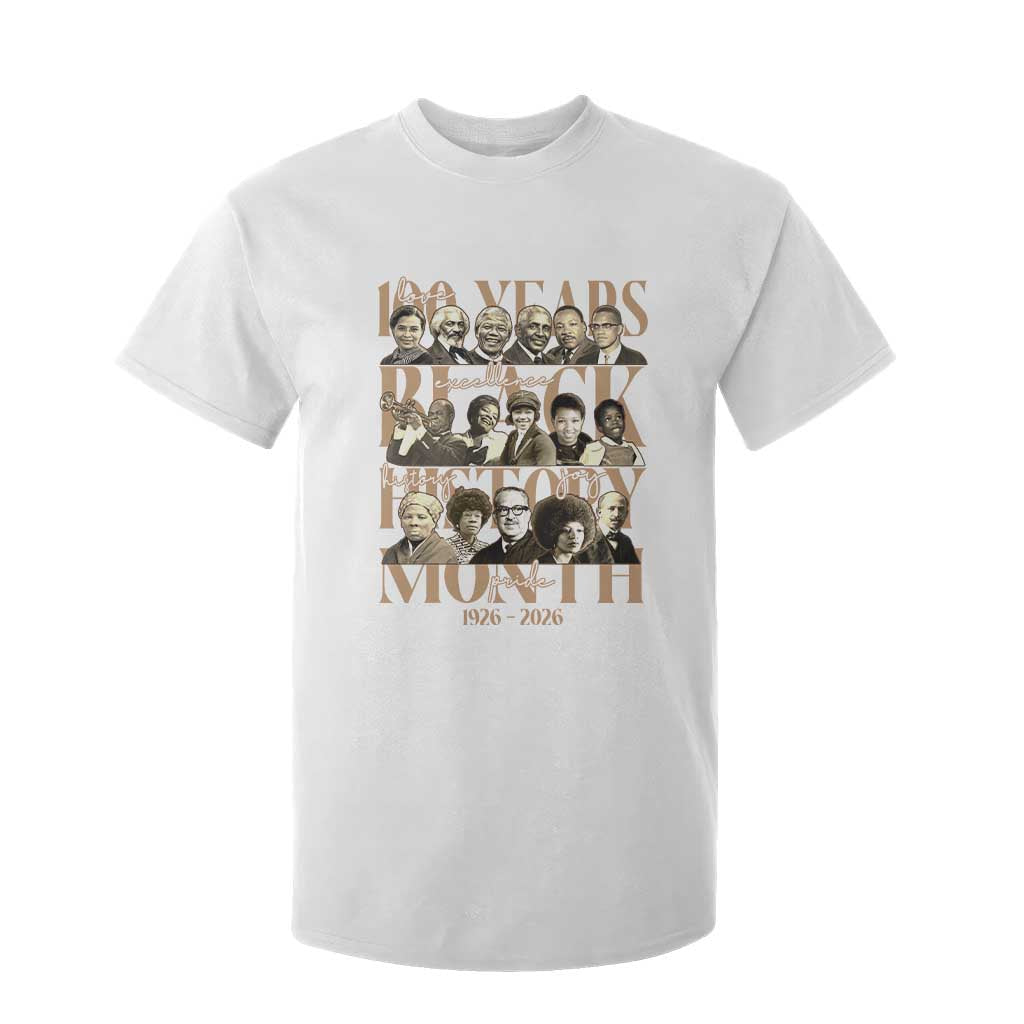 100 Years Of Black History Month T Shirt For Kid African American Historical Figures