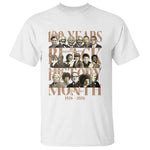 100 Years Of Black History Month T Shirt African American Historical Figures