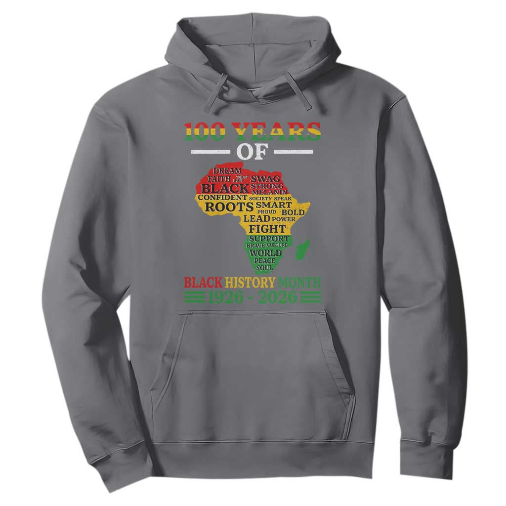 100 Years Of Black History Month Hoodie Centennial Of Black Culture