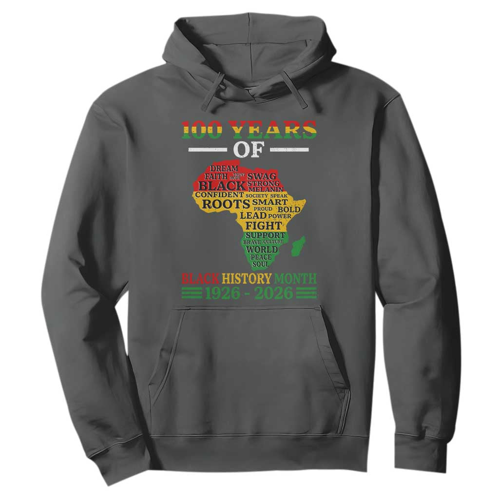 100 Years Of Black History Month Hoodie Centennial Of Black Culture