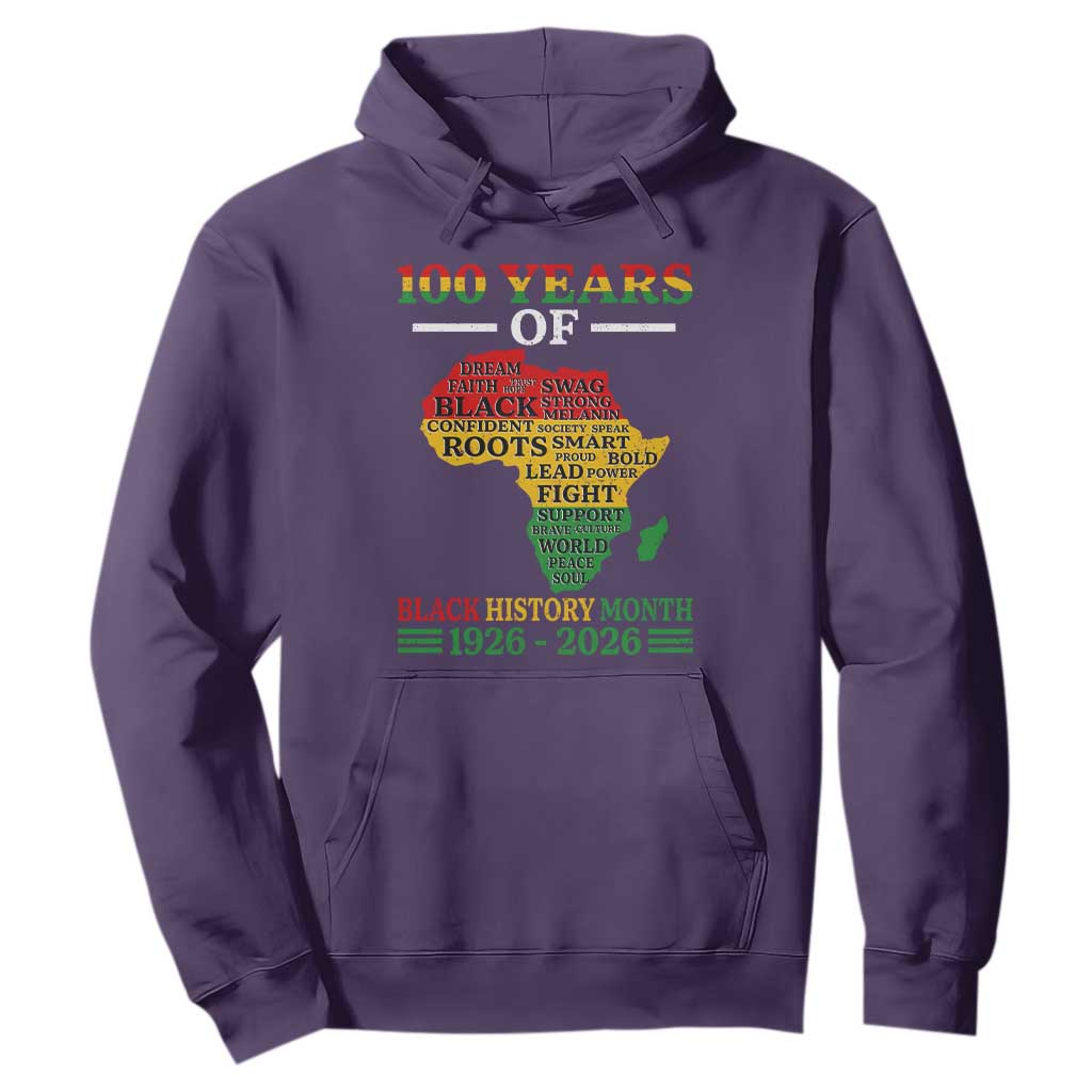 100 Years Of Black History Month Hoodie Centennial Of Black Culture