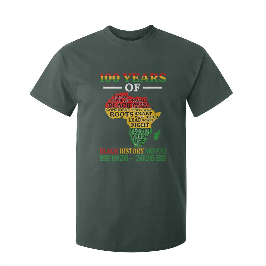 100 Years Of Black History Month T Shirt For Kid Centennial Of Black Culture