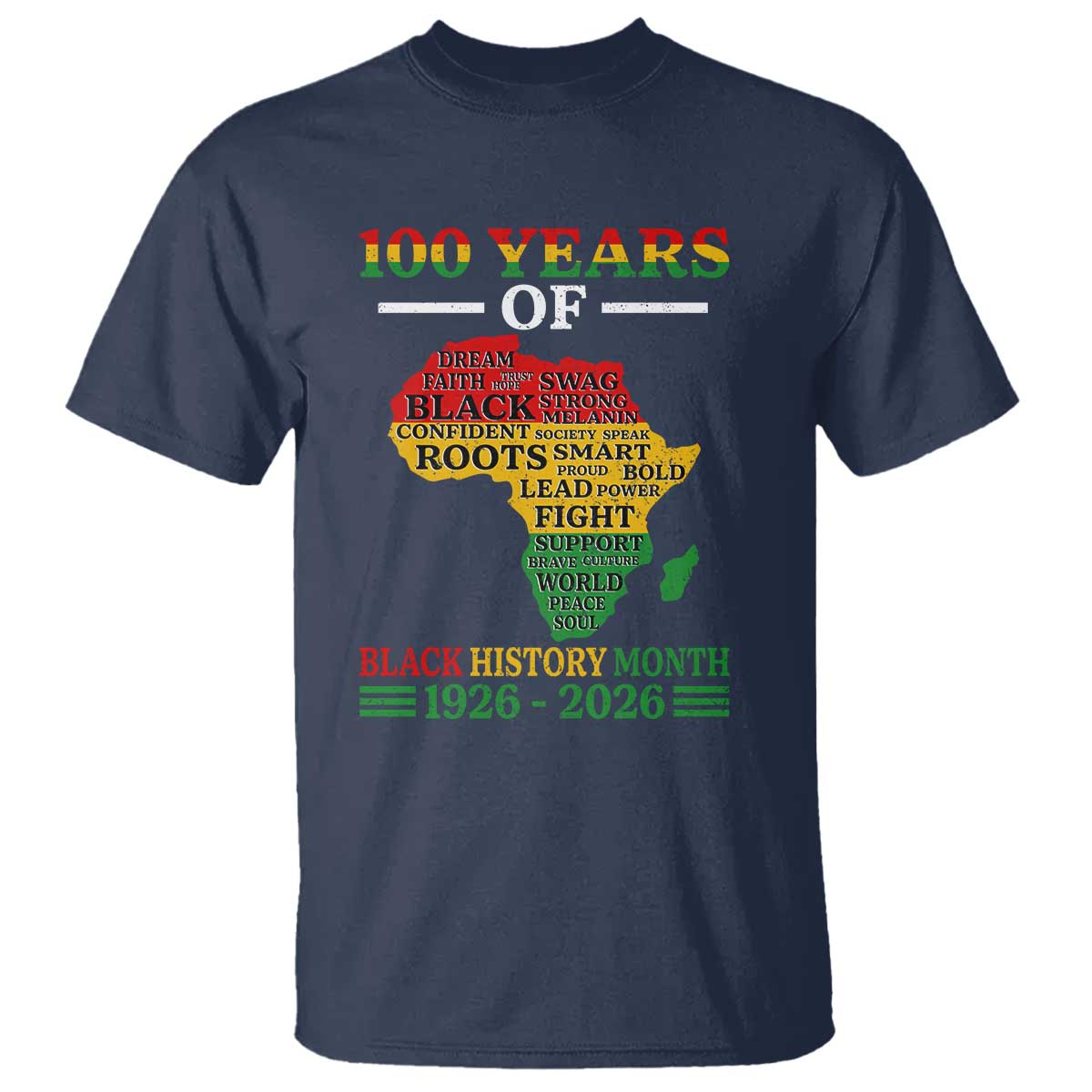 100 Years Of Black History Month T Shirt Centennial Of Black Culture