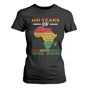 100 Years Of Black History Month T Shirt For Women Centennial Of Black Culture
