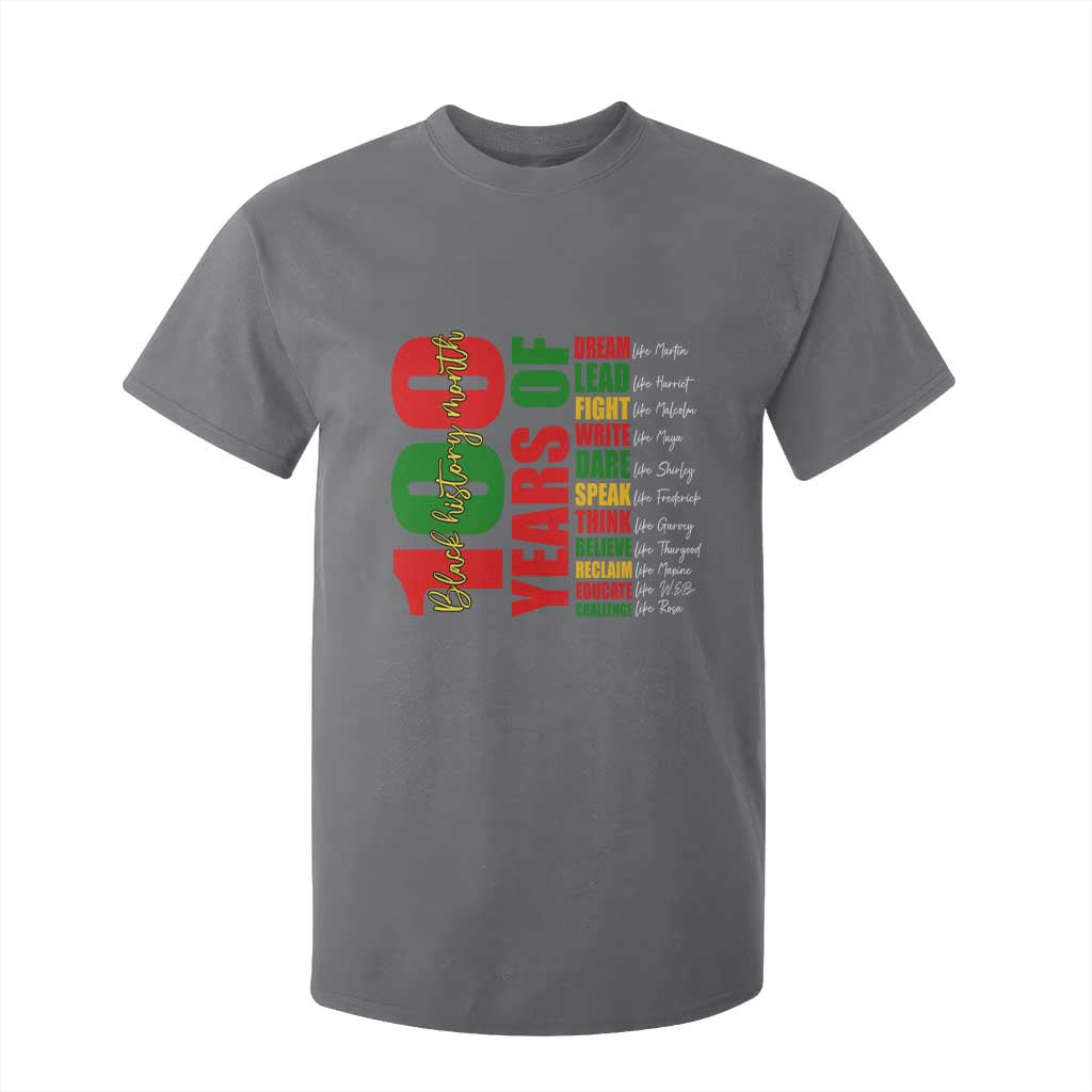 100 Years Of Black History T Shirt For Kid African American Historical Figures African American Teacher