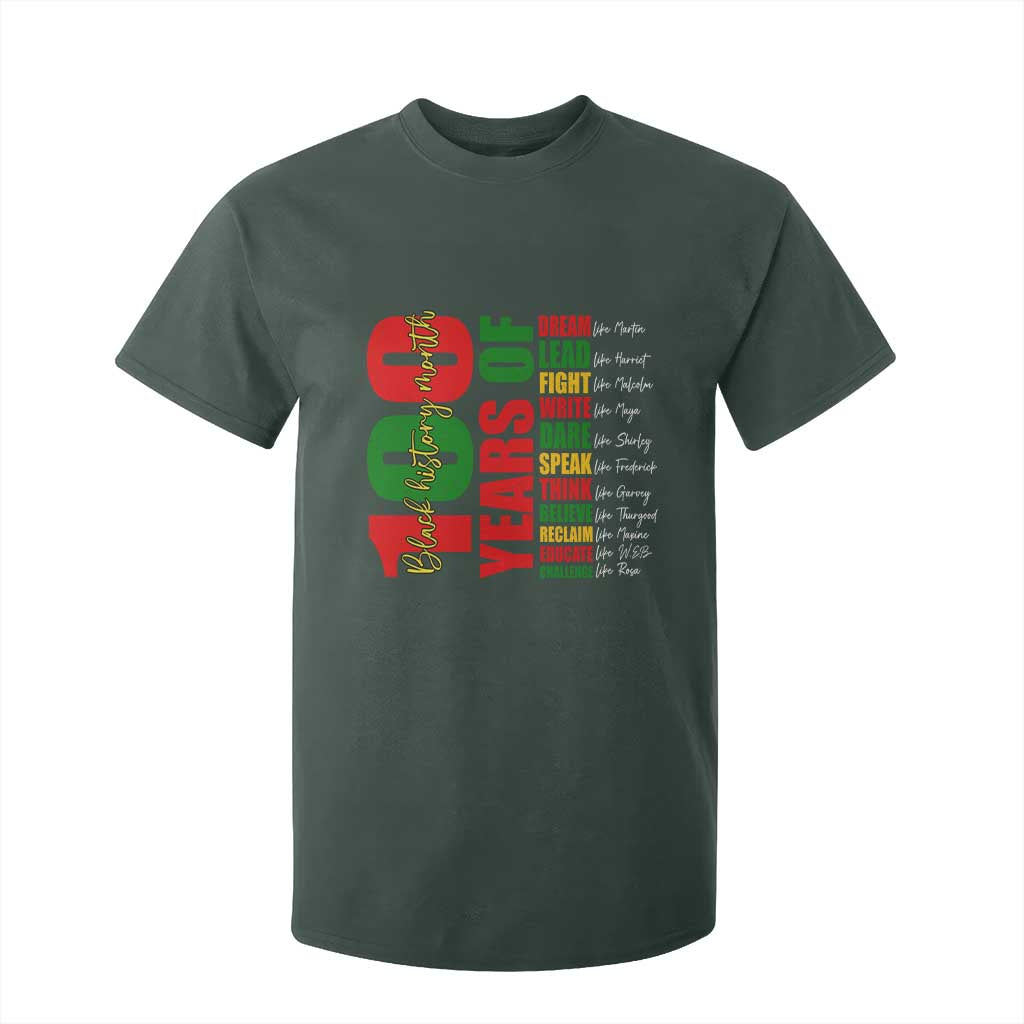 100 Years Of Black History T Shirt For Kid African American Historical Figures African American Teacher