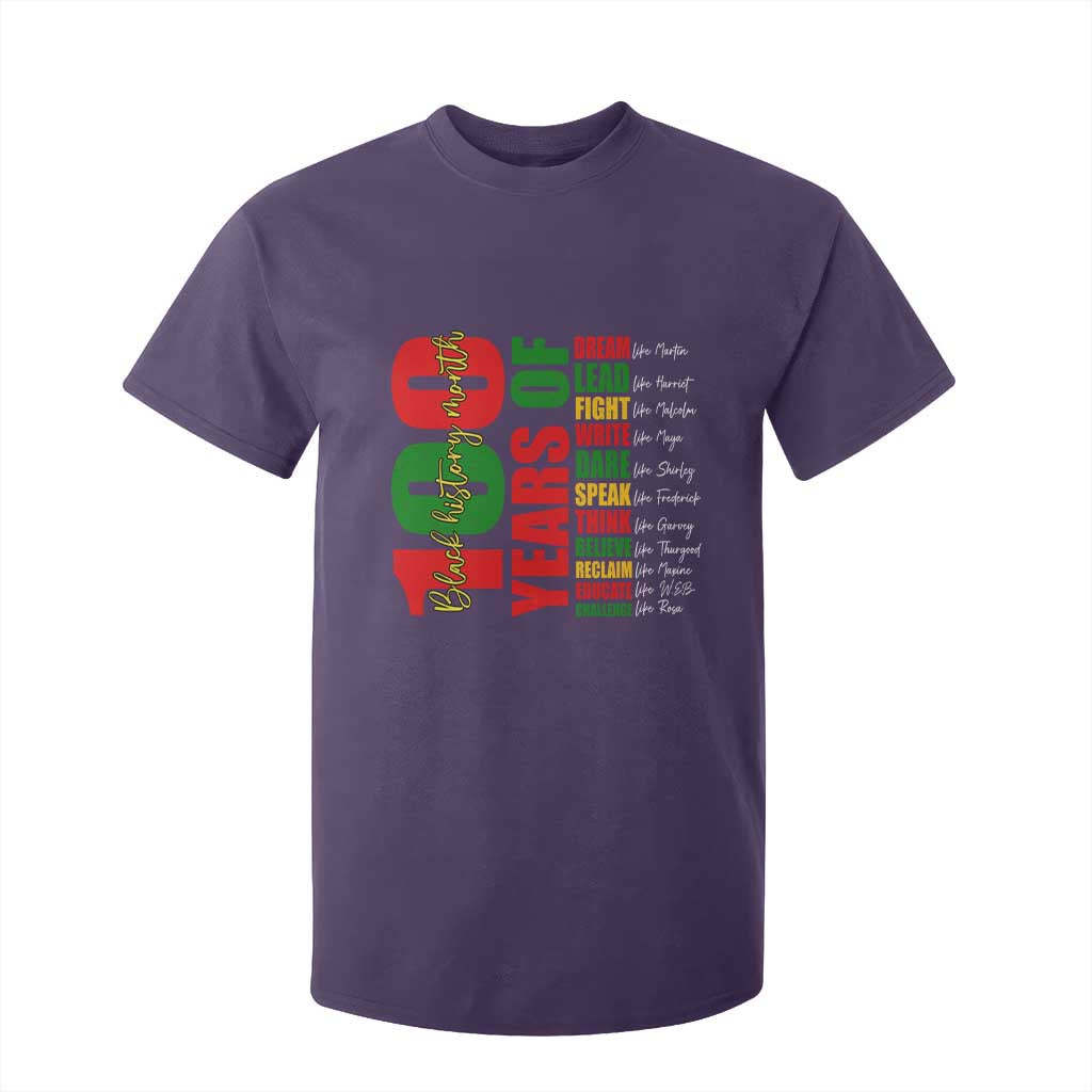 100 Years Of Black History T Shirt For Kid African American Historical Figures African American Teacher